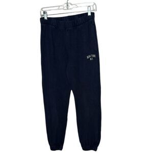 Brandy Melville Navy Blue New York Jogger Pants. One Size.